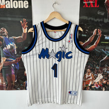 Carregar imagem no visualizador da galeria, Camiseta Orlando Magic Home 1995-97 Penny Hardaway #1 Champion Vintage - S/M