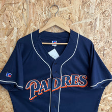 Carregar imagem no visualizador da galeria, Beisbolera San Diego Padres 1997 Alternate Russell Athletic Vintage- L/XL