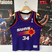 Cargar imagen en el visor de la galería, Camiseta Phoenix Suns 1992-93 Road Charles Barkley #34 Champion Vintage - S/M