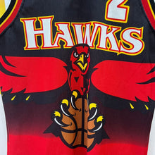 Cargar imagen en el visor de la galería, Camiseta Atlanta Hawks Road 1995-96 Stacey Augmon #2 Champion Vintage - S/M