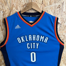 Load image into Gallery viewer, Camiseta Oklahoma City Thunder Road 2015-16 Russell Westbrook #0 Adidas - L Youth