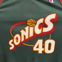 Load image into Gallery viewer, Camiseta Seattle Supersonics 1995/97 Road Shawn Kemp #40 Champion Vintage - XL/XXL