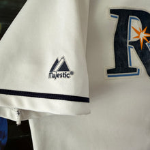 Cargar imagen en el visor de la galería, Beisbolera Tampa Bay Rays Majestic Early 00s Vintage- M/L
