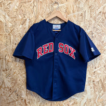 Cargar imagen en el visor de la galería, Beisbolera Boston Red Sox Mo Vaughn #42 Starter Vintage Late 90s- XS/S