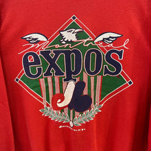 Cargar imagen en el visor de la galería, Sudadera Crewneck Montreal Expos Vintage 1991 Bulletin - M