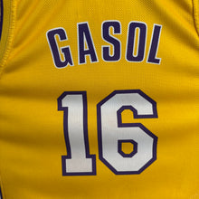 Cargar imagen en el visor de la galería, Camiseta Los Angeles Lakers Home 2008/09 Pau Gasol #16 Champion Vintage - L/XL