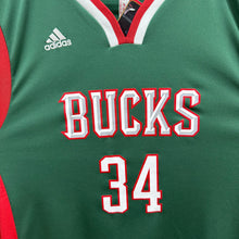 Lade das Bild in den Galerie-Viewer, Camiseta Milwaukee Bucks Road 2015 Giannis Antetokounmpo #34 Adidas - M/L