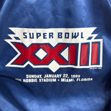 Lade das Bild in den Galerie-Viewer, Chaqueta Bomber Satinada Super Bowl XXIII 1989 Chalk Line Vintage - M/L
