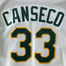 Cargar imagen en el visor de la galería, BNWOT Beisbolera Oakland Athletics Rawlings Jose Canseco #33 Vintage Late 80’s - 48(L/XL)
