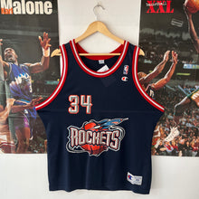 Load image into Gallery viewer, Camiseta Houston Rockets Road 1996-98 Hakeem Olajuwon #34 Champion Vintage - L/XL