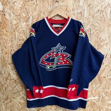 Lade das Bild in den Galerie-Viewer, Camiseta Columbus Blue Jackets Early 00s Home Pro Player Vintage - L/XL