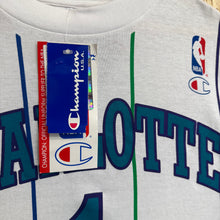 Carregar imagem no visualizador da galeria, BNWT Camiseta Charlotte Hornets 1994/97 Champion Vintage - XXL/3XL