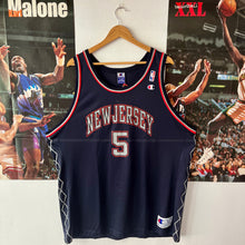 Cargar imagen en el visor de la galería, Camiseta New Jersey Nets Road 2001-02 Jason Kidd #5 Champion Vintage - XL/XXL
