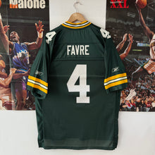 Cargar imagen en el visor de la galería, Camiseta Green Bay Packers 2002/04 Home Brett Favre #4 Reebok Vintage - L/XL