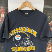 Cargar imagen en el visor de la galería, Camiseta Pittsburgh Steelers Late 80’s Trench Vintage - M/L