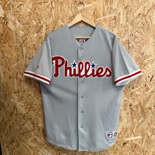 Lade das Bild in den Galerie-Viewer, Beisbolera Philadelphia Phillies Ryan Howard #6 Early 00s Road Majestic Vintage- L/XL