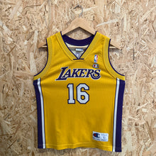 Charger l'image dans la galerie, Camiseta Los Angeles Lakers Home 2008/09 Pau Gasol #16 Champion Vintage - L YOUTH