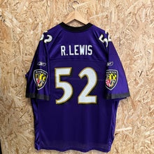 Cargar imagen en el visor de la galería, Camiseta Baltimore Ravens 2008 Home Ray Lewis #52 Reebok - XL/XXL