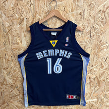 Cargar imagen en el visor de la galería, Camiseta Swingman Memphis Grizzlies Road 2004/08 Pau Gasol #16 Champion Vintage - L/XL
