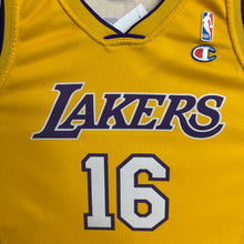 Cargar imagen en el visor de la galería, Camiseta Los Angeles Lakers Home 2008/09 Pau Gasol #16 Champion Vintage - L/XL