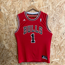 Lade das Bild in den Galerie-Viewer, Camiseta Chicago Bulls Road 2013/14 Derrick Rose #1 Adidas- M/L