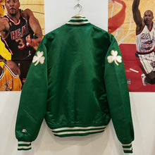 Cargar imagen en el visor de la galería, Chaqueta Bomber Satinada Boston Celtics Starter Late 80’s Vintage - M/L
