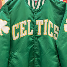 Cargar imagen en el visor de la galería, Chaqueta Bomber Satinada Boston Celtics Starter Late 80’s Vintage - M/L