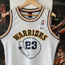 Carregar imagem no visualizador da galeria, Camiseta Golden State Warriors Home 2003-04 Jason Richardson #23 Nike Vintage - M/L