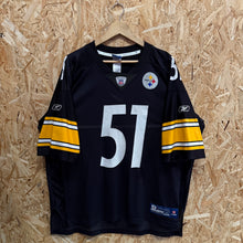 Lade das Bild in den Galerie-Viewer, Camiseta Pittsburgh Steelers 2009/10 Home James Farrior #51 Reebok - XL/XXL