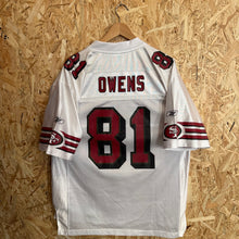 Lade das Bild in den Galerie-Viewer, Camiseta San Francisco 49ers 2003 Road Terrell Owens #81 Reebok Vintage - L/XL