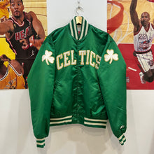 Cargar imagen en el visor de la galería, Chaqueta Bomber Satinada Boston Celtics Starter Late 80’s Vintage - M/L
