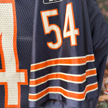 Cargar imagen en el visor de la galería, Camiseta Chicago Bears 2002/04 Home Brian Urlacher #54 Reebok Vintage - XXL/3XL