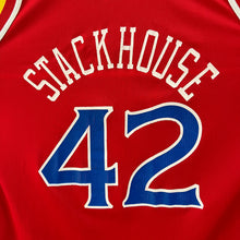 Cargar imagen en el visor de la galería, Camiseta Philadelphia76ers Road 1995/96 Jerry Stackhouse #42 Champion Vintage - L/XL