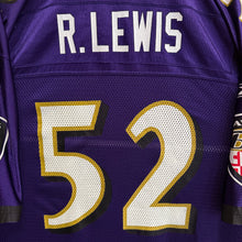 Cargar imagen en el visor de la galería, Camiseta Baltimore Ravens 2008 Home Ray Lewis #52 Reebok - XL/XXL