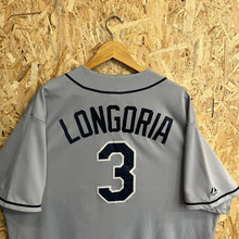 Load image into Gallery viewer, Beisbolera Tampa Bay Rays Road Evan Longoria #3 Majestic Y2K - XL/XXL