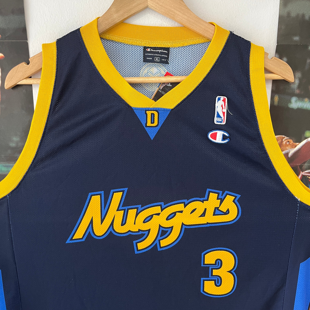 Nuggets Iverson Denver Nuggets Champion Jersey Mitchell Ness Men's