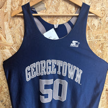 Cargar imagen en el visor de la galería, Camiseta Reversible Georgetown Hoyas Dikembe Mutombo #50 90s Starter Vintage - L/XL