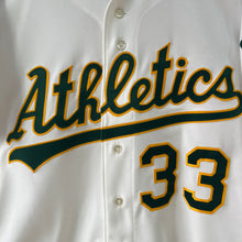 Cargar imagen en el visor de la galería, BNWOT Beisbolera Oakland Athletics Rawlings Jose Canseco #33 Vintage Late 80’s - 48(L/XL)