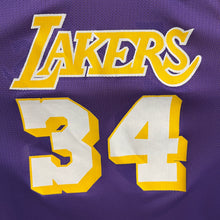 Cargar imagen en el visor de la galería, Camiseta Reversible Los Angeles Lakers 1996-97 Shaquille O’Neal #34 Champion Vintage - M Youth