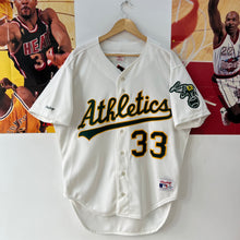 Cargar imagen en el visor de la galería, BNWOT Beisbolera Oakland Athletics Rawlings Jose Canseco #33 Vintage Late 80’s - 48(L/XL)