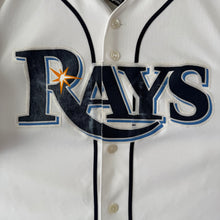 Cargar imagen en el visor de la galería, Beisbolera Tampa Bay Rays Majestic Early 00s Vintage- M/L