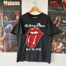 Cargar imagen en el visor de la galería, Camiseta The Rolling Stones World Tour 81-82 (Reissue) Early 90s Brockum Worldwide Vintage - L/M
