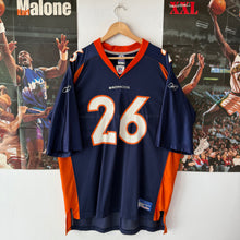 Carregar imagem no visualizador da galeria, Camiseta Denver Broncos 2002/03 Clinton Portis #26 Reebok Vintage - L/XL