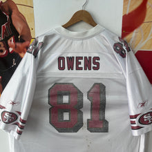 Cargar imagen en el visor de la galería, Camiseta San Francisco 49ers 2002-03 Terrell Owens #81 Reebok Vintage - XL/XXL
