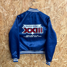 Lade das Bild in den Galerie-Viewer, Chaqueta Bomber Satinada Super Bowl XXIII 1989 Chalk Line Vintage - M/L