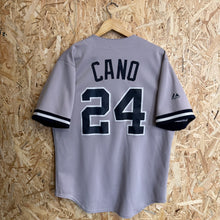 Lade das Bild in den Galerie-Viewer, Beisbolera New York Yankees Robinson Canó #24 2012/13 Road Majestic Vintage- M/L