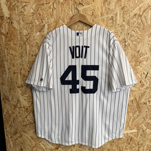 Carregar imagem no visualizador da galeria, Beisbolera New York Yankees Luke Voit #45 2019 Home Majestic Vintage- XXL/3XL