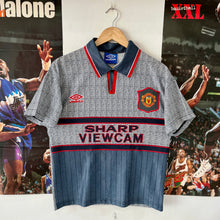 Cargar imagen en el visor de la galería, Camiseta Manchester United 1995-96 Away Umbro Vintage - Youth
