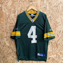 Lade das Bild in den Galerie-Viewer, Camiseta Green Bay Packers 2004/05 Home Brett Favre #4 Reebok Vintage - M/L
