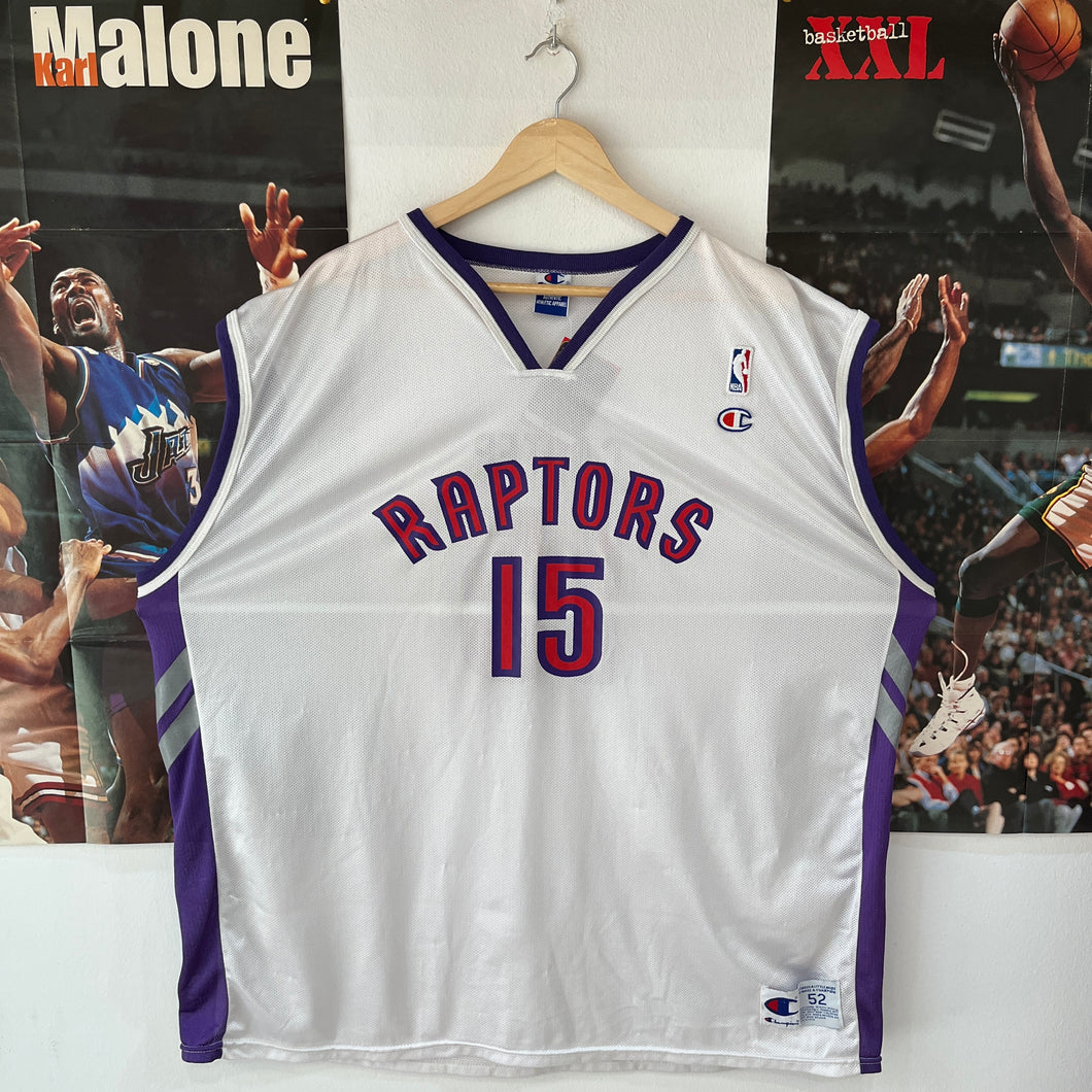 Camiseta Toronto Raptors 2000-01 Home Vince Carter #15 Champion Vintage - XXL